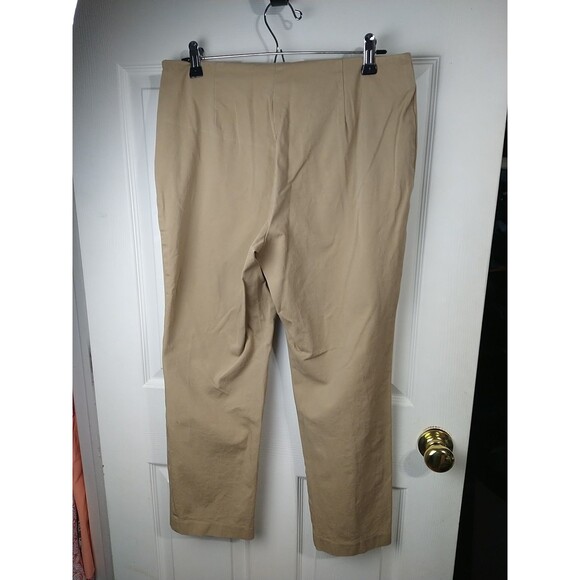 L.L. Bean Woman 12P Brown Classic Fit Straight Pants office workwear classic - Picture 7 of 7
